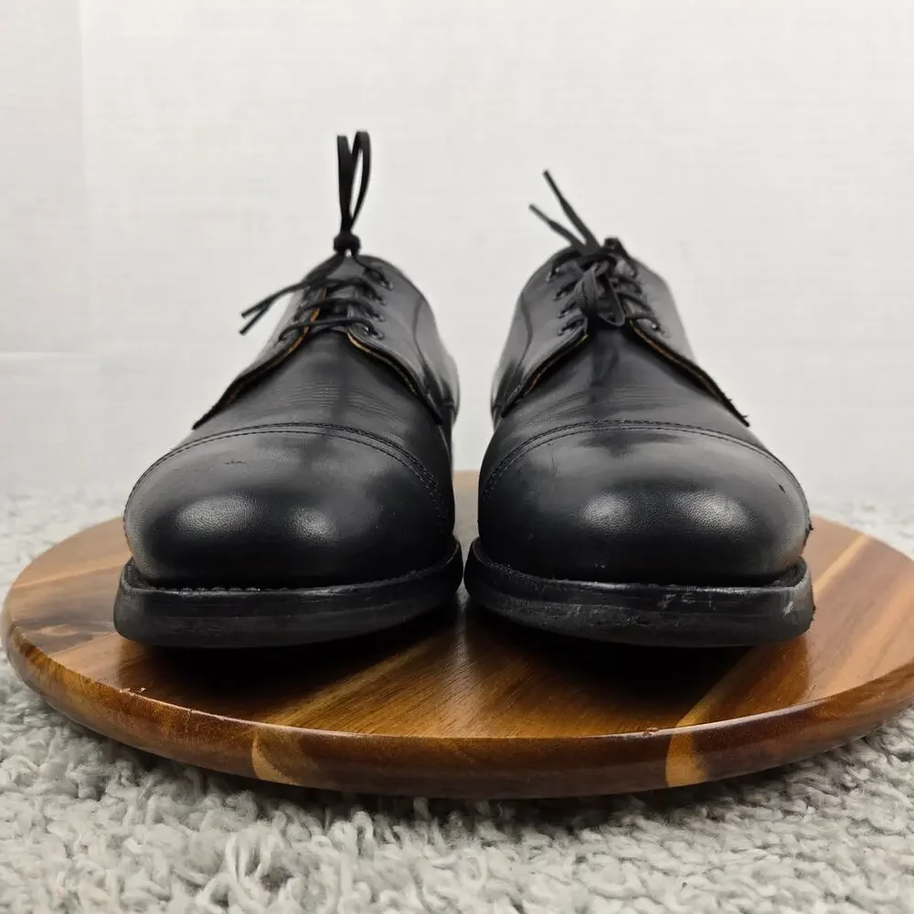 Allen Edmonds Men 12D Fairgate Black Leather Cap Toe Office Oxford Dress Shoe